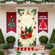 thumbnail image 5 of Uuiauoio Festive Christmas Door Cover with Design,Polyester Door Curtain for Holiday Home Decor, Seasonal Wall and Entryway Decoration for Parties and Family Gatherings,Festival Party Decoration, 5 of 6