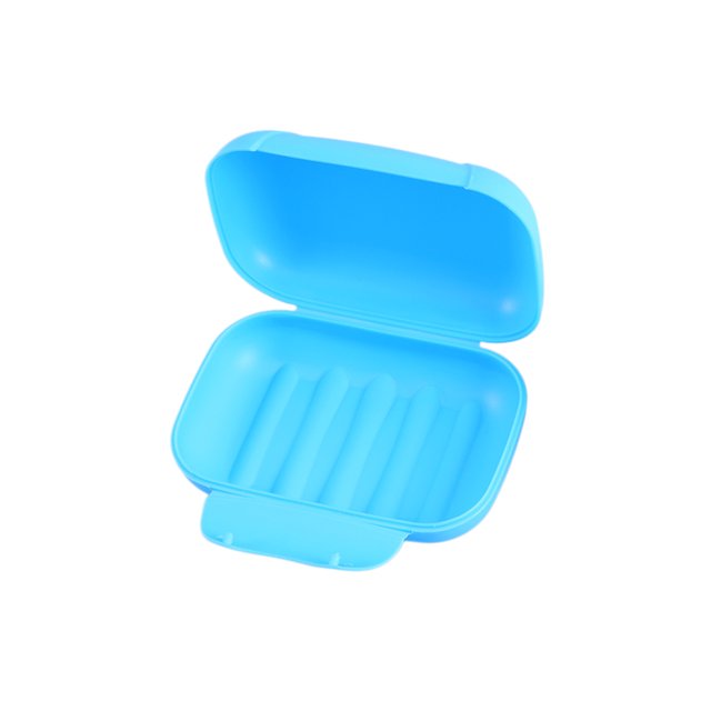 Boîte à Savon Portable Créative Porte-Savon Conteneur Voyage Scellé Taille L (Bleu)