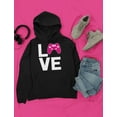 thumbnail image 5 of Gamer Girl Hoodie Gifts LOVE Gaming Sweatshirt for Video Gamer Women Hoodie XX-Large Gray, 5 of 5