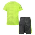 thumbnail image 2 of Alvivi Boys Soccer Sports Training Uniforms Kids Athletic Football Soccer Jersey Shirt and Shorts Fluorescent_Green 2-3, 2 of 7