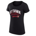 thumbnail image 2 of Women's G-III 4Her by Carl Banks Black Ottawa Senators Filigree Logo Fitted T-Shirt, 2 of 3