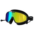 thumbnail image 1 of Gafas de natación para adultos con montura grande y gafas de natación antivaho Tapones para los oídos para hombres y mujeres, 1 of 5