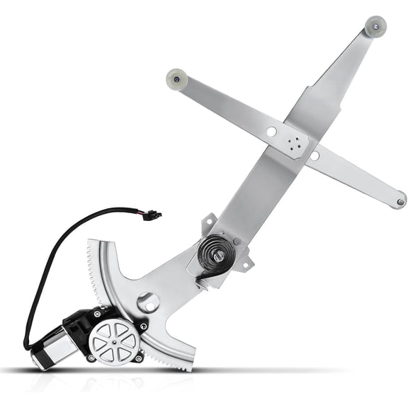 A-Premium Front Left Driver Side Power Window Regulator with 2-Pin Motor Compatible with Chevrolet Camaro 1993-2002 & Pontiac Firebird 1993-2002