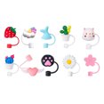 thumbnail image 4 of 10pcs Cartoon Straw Covers Drinking Straw Covers Straw Caps Straw Toppers, 4 of 6