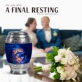 thumbnail image 4 of JAGASY Dolphin Memorial Small Urn for Ashes for Women, Blue Urns for Ashes Keepsake, Colorful Decorative Urns for Daughter, Coral Reef Burial Cremation Urn for Son, (3 Inch), 4 of 7