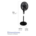 thumbnail image 2 of RCA Ventilador de Pedestal con 3 Velocidades, Función de Inclinación y Oscilatoria RC-16B2, 2 of 9