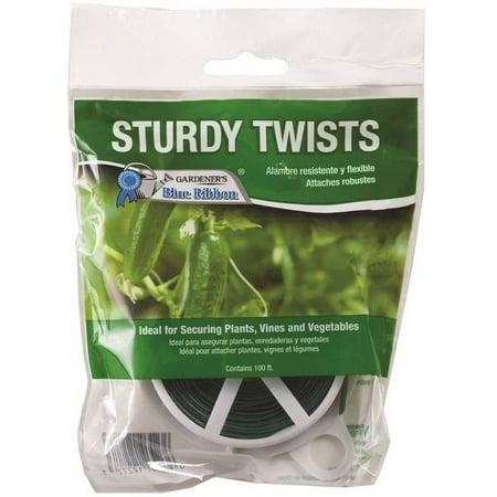 Gardener's Blue Ribbon T001B Sturdy Plastic Twist with Cutter, 100' L