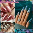 thumbnail image 2 of Mermaids Press on Nails Full Covers Fake Nails Artificial Acrylic Nails Glues on Nails on Nails for Women Girls, 2 of 4