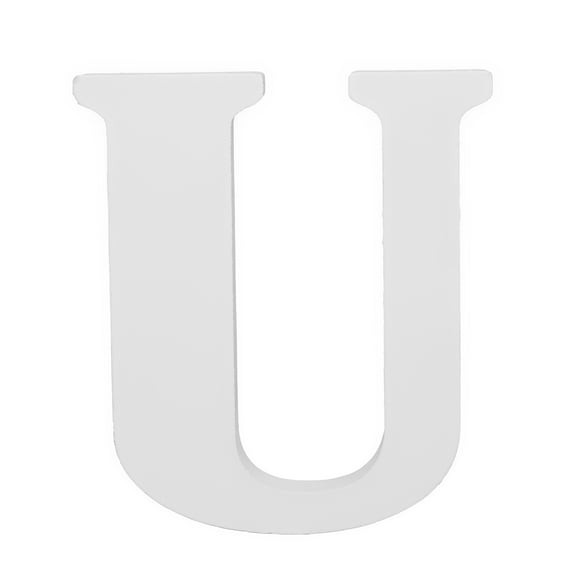 Hello Hobby 3" White Wood Letter U