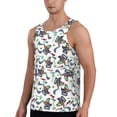 thumbnail image 2 of Fotbe Dinosaur on Excavator2 Pattern Men's Quick Dry Workout Tank Top Gym Muscle Tee Fitness Bodybuilding Sleeveless T Shirt Breathable Workout Shirt-X-Large, 2 of 9