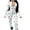 White, variant on Fengqque Jumpers for Women with Overalls Casual Jumpsuits Plus Size Summer Valentine's Day Printing Jumpsuit