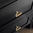 thumbnail image 4 of LOVEVER Lot de 6 Boutons de Cabinet Collection Designer Moderne Alliage de Zinc Élégant Mat Moderne Triangulaire avec Centre Ouvert, 4 of 6