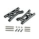 thumbnail image 3 of 2 piezas de brazo de suspensión delantero RC, metal, modificación de brazo inferior delantero, repuesto negro y plata, 3 of 9