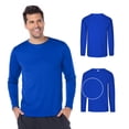 thumbnail image 3 of Playera Cuello Redondo Manga Larga para Caballero, Color Royal, Talla Chica, 100% Poliéster. Yazbek C1304, 3 of 3