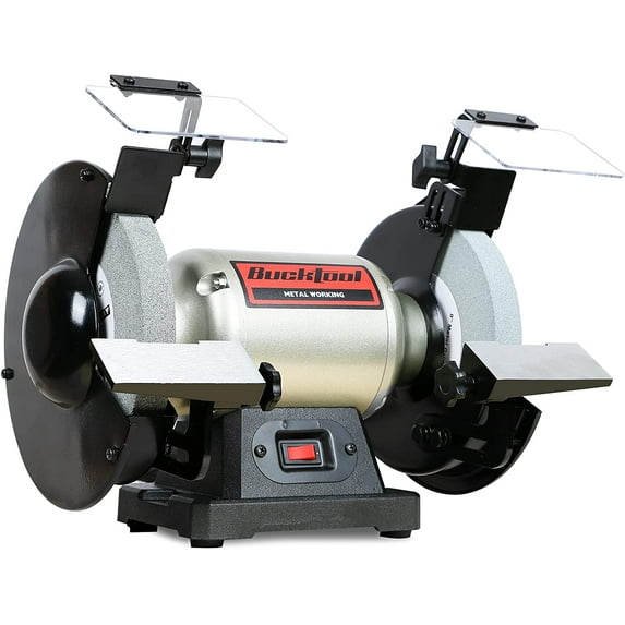 BUCKTOOL 8-Inch High-Speed Bench Grinder, Professional Wobble-free Table Wheel Grinder, TLG-200L5