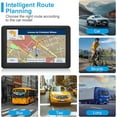 thumbnail image 3 of GPS Navigator for Car Truck RV, Latest 2025 Map, 7 inch Touch Screen Real Voice Spoken Turn-by-Turn Direction Reminding Navigation System for Cars, Vehicle GPS with Speed and Red Light Warning (Blue), 3 of 5