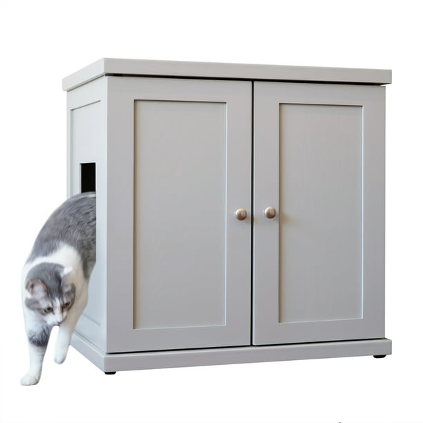 The Refined Feline Refined Litter Box Deluxe, Large, Smoke, Modern