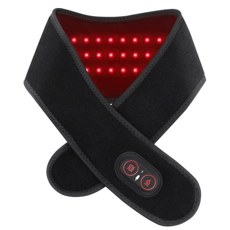 Heated Neck Wrap,Cordless Neck Heating Pad for Neck Relax,Rechargeable Neck Warmer, 3 Levels Heat & Vibration Massage