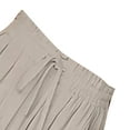 thumbnail image 5 of BLOCLOALO Culottes Baggy Pants Women's Wide Leg Pants Flowy Drape Ruffle Waist Pants Flowy Pants Loose Pants Wide Leg Pants Grey Xl, 5 of 5