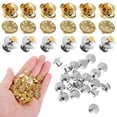 thumbnail image 1 of WRITWAA 120 Pcs Butterfly Clutch Pin Backs Locking Needles in Copper for Craft Projects and Security for Needles, 1 of 8