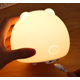 thumbnail image 4 of Pequeño gran oso de silicona pequeña luz de noche dormitorio luz regalo colorido creativo recargable luz de golpeteo JAMW Sencillez, 4 of 5
