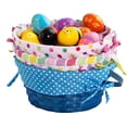 thumbnail image 5 of 3 Pcs Easter Bamboo Baskets with Polka Dots Lining and Handle, Woven Easter Eggs Hunting Bucket, Wicker Candy Toys Storage Baskets for Picnic, Gift Packing, Party Favors Decorations(10" X 12"), 5 of 7