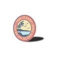 thumbnail image 4 of On Island Time Beach Novelty Sign, Metal Wall Decor - 12" Round, 4 of 4