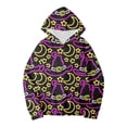 thumbnail image 4 of Gunia Boys Girls Halloween Ghost Sweatshirt Autumn Winter Graphic Long Sleeve Hoodie Warm Comfortable Coat Pullover Tops Fall Clothes Grey 10-12 Years, 4 of 4