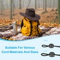 thumbnail image 5 of Uxcell Plastic Cord Lock, Double Hole Spring Cords Toggle Stopper Slider Stops Fastener End Clear, 5 of 6