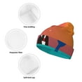 thumbnail image 3 of Lsque Lighthouse and Whale Pattern Knitted Beanie, Unisex Winter Hat, Knit Hat Winter Beanies Thick Fisherman Beanies Cuffed Plain Skull Caps, 3 of 6