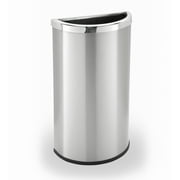 Commercial Zone Precision Series Stainless Steel Half Moon Commercial Trash Can