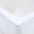 thumbnail image 4 of Mustee 17-Gallon White Fiberglass 25in Rectangle Single Bowl Sink, 4 of 6