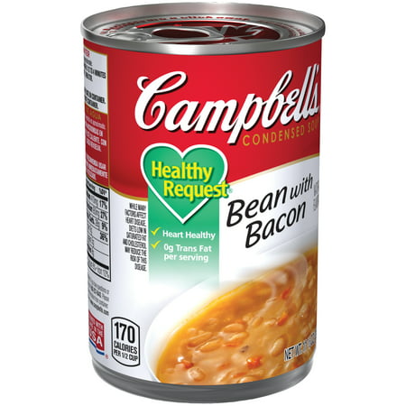 Campbell's Healthy Request Bean with Bacon Soup 11.5oz - Walmart.com
