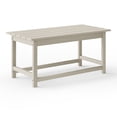 thumbnail image 3 of WestinTrends Malibu Patio Outdoor Coffee Table – 35" All-Weather Poly Lumber Adirondack Porch Table, Sand, 3 of 14