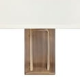 thumbnail image 4 of 2 Light Mid-Century Modern Metal Wall Sconce with Off-White Fabric Shade-12 inches H By 15 inches W-Buckeye Bronze Finish Bailey Street Home, 4 of 5