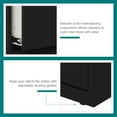 thumbnail image 5 of Hirsh 30 inch Wide 2 Drawer Lateral 101 File Cabinet for Home or Office, Black, 5 of 14