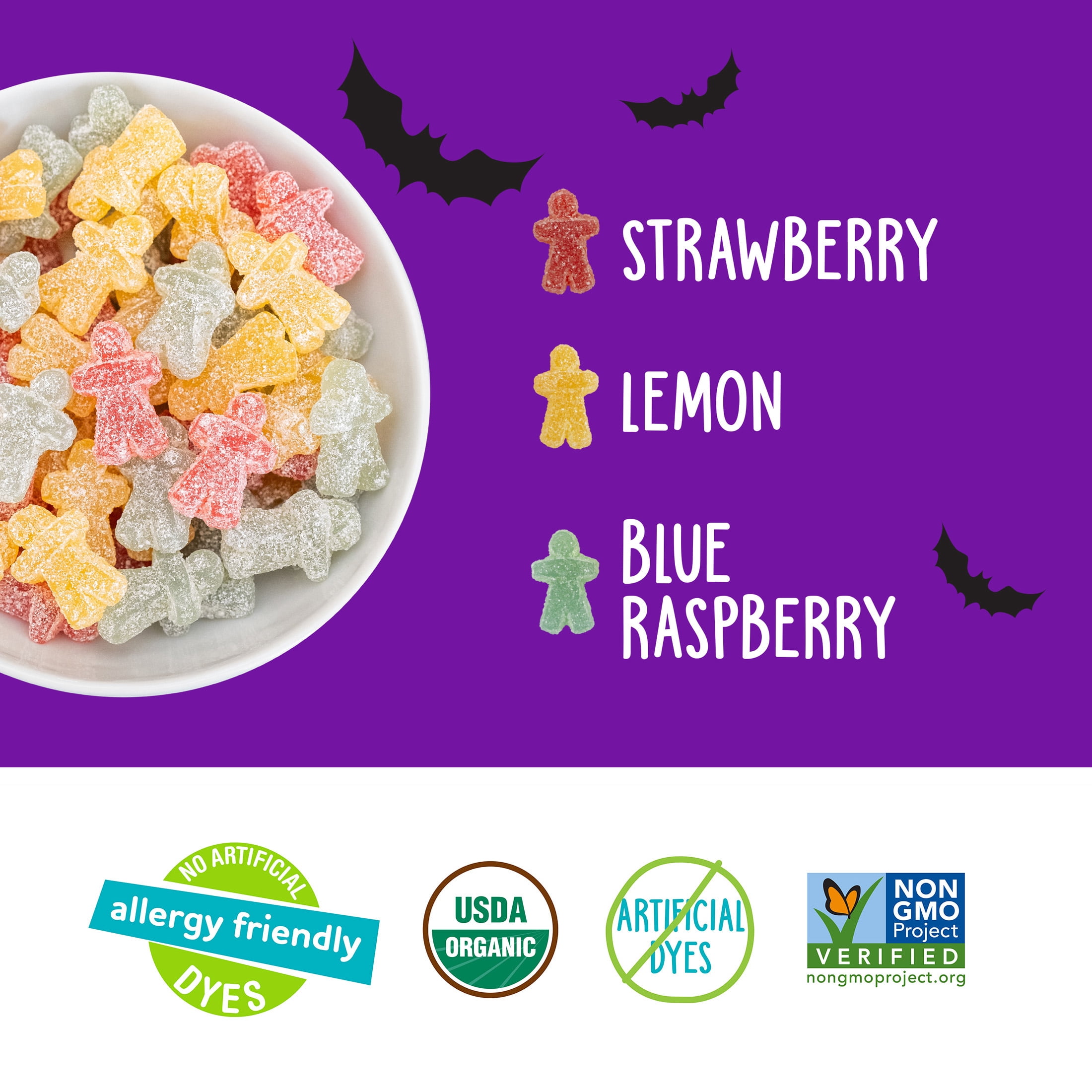 YumEarth Halloween Sour Littles, 15 Count Snack Packs