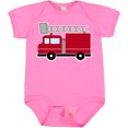 thumbnail image 3 of Inktastic Red Firefighter Fire Truck Boys or Girls Baby Bodysuit, 3 of 5