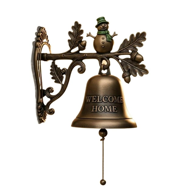 Advancent Elegante timbre de bienvenida navideño, decoración navideña con alegría festiva que puede... Kits de decoración para fiestas cuatro