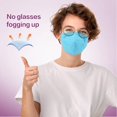 thumbnail image 4 of Mascarilla facial Miuphro KN95, respirador desechable, paquete de 50 unidades, azul, 4 of 7