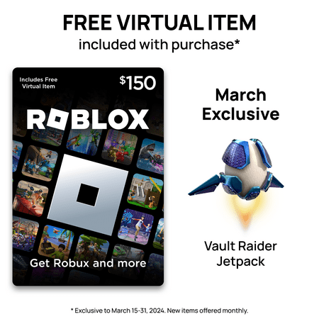 Roblox $150 eGift Card [Digital] + Exclusive 'The Hunt' Virtual Item