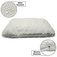 thumbnail image 3 of Moroccan Pet Bed, Classical Line Pattern Middle Cultures with Stars Oriental Motifs, Chew Resistant Pad for Dogs and Cats Cushion with Removable Cover, 24" x 39", Taupe White, by Ambesonne, 3 of 4