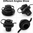 thumbnail image 3 of 4 Pcs Boston Valve, One-way Universal Fit Air Valve For Rubber Dinghy Raft Kayak Pool Boat Airbeds, Black, 3 of 5