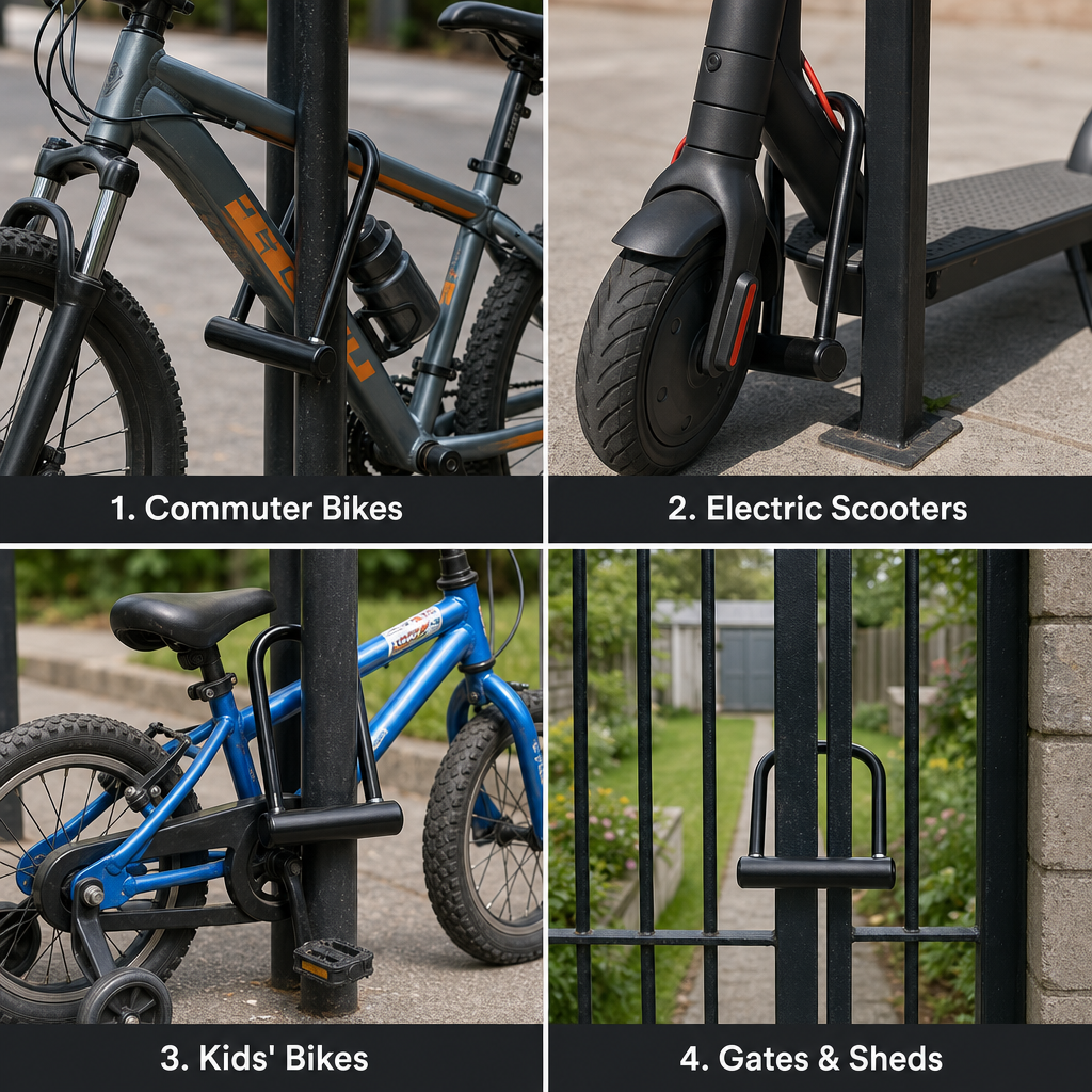 OKYMOTOR Heavy Duty Bike U-Lock with Bracket photo 8