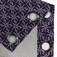 thumbnail image 4 of Ambesonne Geometric Grommet Curtain, Abstract Pattern Winter, 50" x 96", Mauve Lavender Purple, 4 of 6