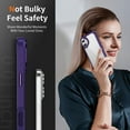 thumbnail image 7 of for iPhone 16 Plus Case Clear, [Wireless Charging][Anti-Yellowing][Military-Grade Protection] Hybrid Clear Back Shockproof Slim Magnetic Phone Case for iPhone 16 Plus,Purple, 7 of 7
