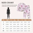 thumbnail image 4 of Haiem No Drama Llama Pattern Women’s Long-sleeve Sleepwear,Sleepwear Set,2-piece Loungewear Set,Soft PJs Comfy Nightwear with Pockets-Medium, 4 of 7