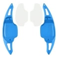 thumbnail image 1 of Steering Wheel Paddle Shifter Covers For Chevy Camaro 12-15 Aluminium Blue, 1 of 12