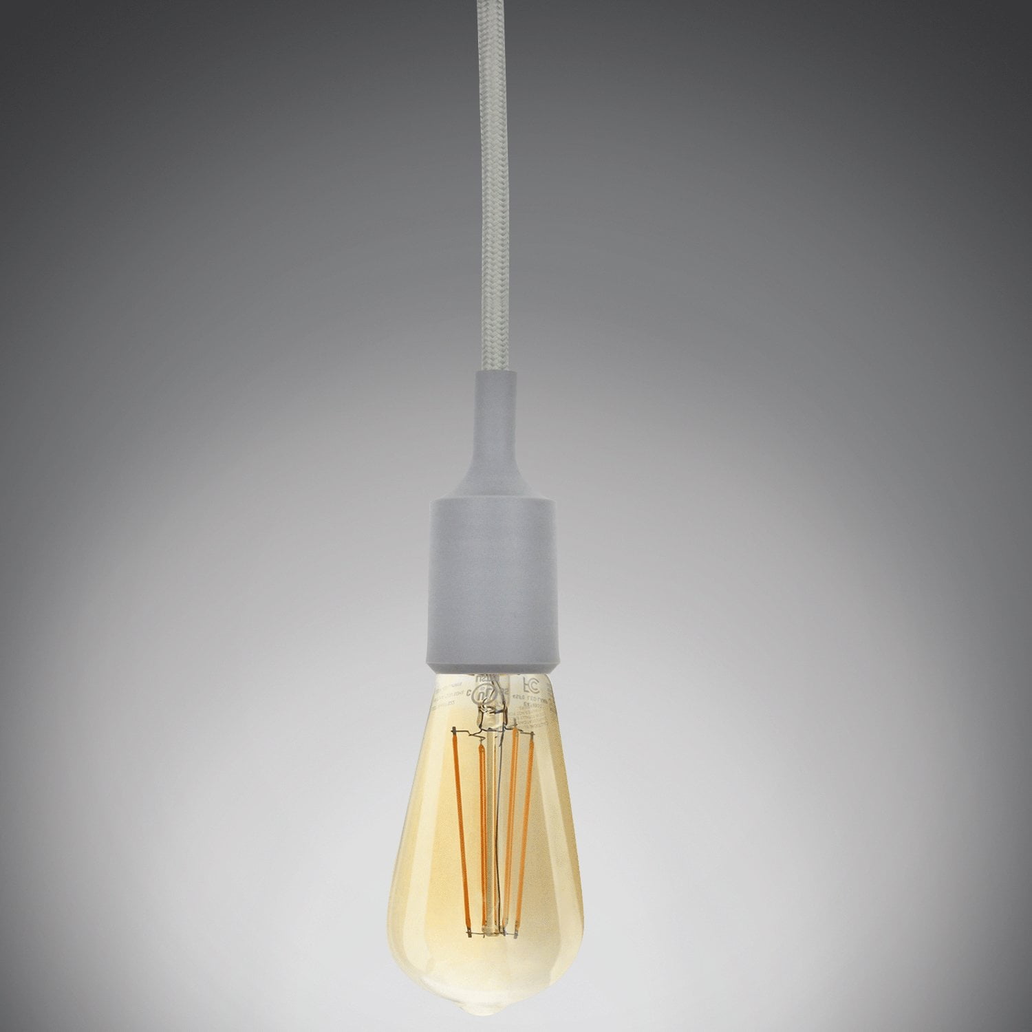 E27 Ancient Edison Incandescent Light Bulb Socket LED Lamp Holder+Switch 2B80