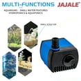 thumbnail image 3 of Small Submersible Water Pump 66 GPH / 250 LPH – Quiet Mini Pump for Fish Tank, Fountain, Hydroponics, 3 of 6